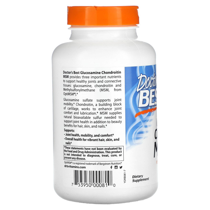 Glucosamine Chondroitin MSM with OptiMSM