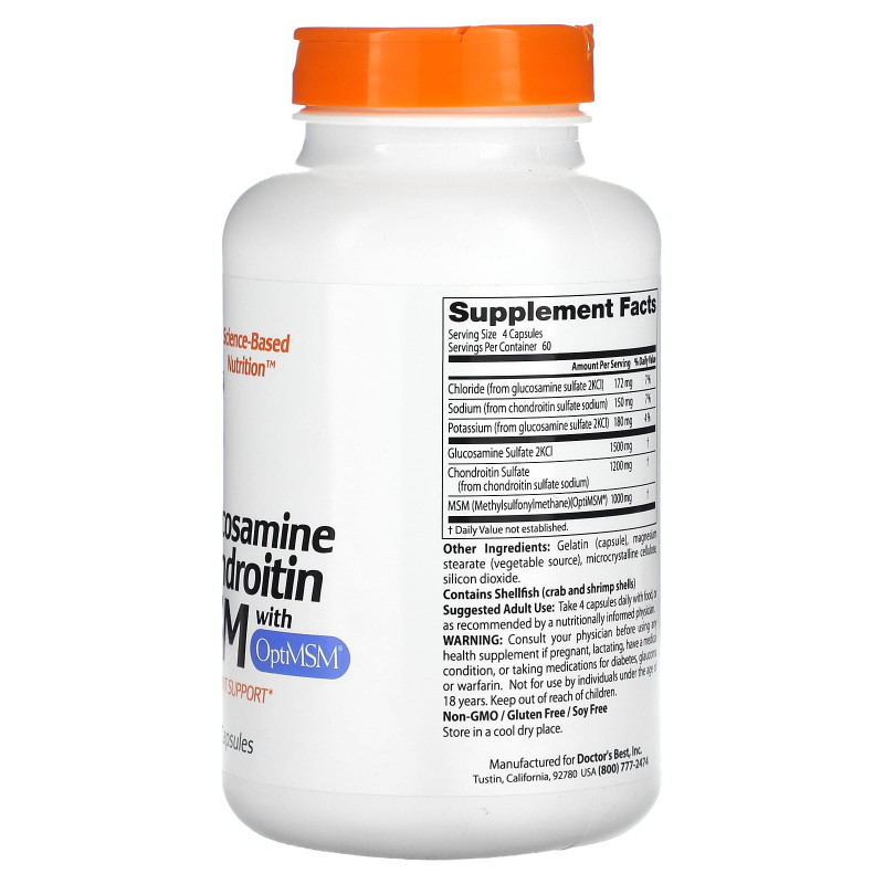 Glucosamine Chondroitin MSM with OptiMSM